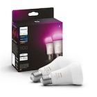 Pack de 2 ampoules connectées Philips Hue White et Color Ambiance E27 75W Blanc en promo chez Fnac Pantin à 109,99 €