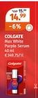 Max White Purple Serum von Colgate für 14,99 € bei Müller im Angebot Max White Purple Serum von Colgate im aktuellen Müller Prospekt