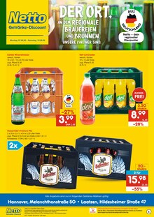 Bier im aktuellen Netto Marken-Discount Prospekt (Laatzen) Bier im Netto Marken-Discount Prospekt "DER ORT, AN DEM DU IMMER AUSGEZEICHNETE PREISE FINDEST." mit 2 Seiten (Laatzen)