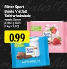 EDEKA - Bunte Vielfalt Tafelschokolade Alpenmilch Angebot im Prospekt Bunte Vielfalt Tafelschokolade Alpenmilch bei EDEKA im Prospekt "" für 0,99 €