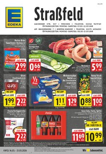 Coca Cola im aktuellen EDEKA Prospekt (Frechen) Coca Cola im EDEKA Prospekt "Aktuelle Angebote" mit 24 Seiten (Frechen)