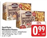 Mikrowellen-Pommes im Angebot bei EDEKA in Freiberg Mikrowellen-Pommes Angebote von Snack Master bei EDEKA Freiberg für 0,99 €