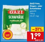 Feta, Ziegen- oder Schafskäse Angebote von GAZI bei Netto Marken-Discount Regensburg für 1,99 €