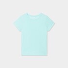 T-shirt manches courtes en coton bleu clair fille - La Halle T-shirt manches courtes en coton bleu clair fille à 2,99 € dans le catalogue La Halle
