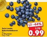Heidelbeeren im Kaufland Prospekt Kulturheidelbeeren im aktuellen Kaufland Prospekt für 0,99 €