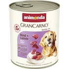 Aktuelles Animonda Dog Dose GranCarno Senior Rind & Lamm 800 g Angebot bei Zookauf in Remscheid ab 2,49 €