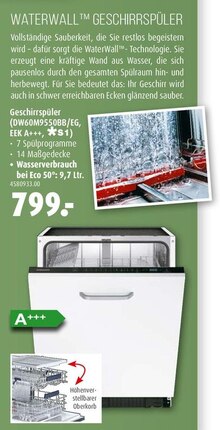 Geschirrspüler (DW60M9550BB/EG, EEK A+++, *S1) bei porta Möbel in Essen Geschirrspüler (DW60M9550BB/EG, EEK A+++, *S1) im Angebot bei porta Möbel Essen für 799,00 €
