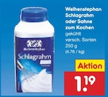 Schlagrahm oder Sahne zum Kochen im Angebot bei Netto Marken-Discount in Oberursel Schlagrahm oder Sahne zum Kochen Angebote von Weihenstephan bei Netto Marken-Discount Oberursel für 1,19 €