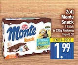 Zott im EDEKA Prospekt Monte Snack von Zott im aktuellen EDEKA Prospekt für 1,99 €