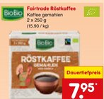 Fairtrade Röstkaffee von BioBio im aktuellen Netto Marken-Discount Prospekt für 7,95 €