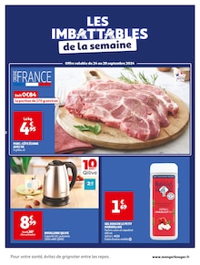 Prospectus Auchan Supermarché de la semaine "SEPTEMBRE AU TOP" avec 2 pages, valide du 24/09/2024 au 06/10/2024 pour Cesseins et alentours