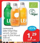 Limette oder ChariTea von Lemonaid im aktuellen budni Prospekt