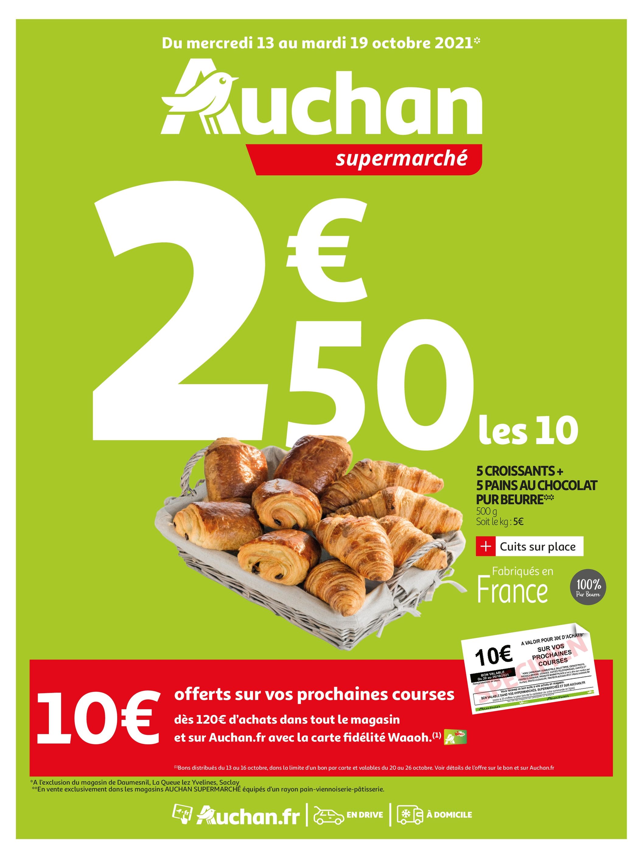 Catalogue Auchan à Carvin, avec 20 pages Prospectus Auchan à Carvin, "Auchan", 20 pages, 13/10/2021 - 19/10/2021
