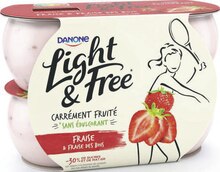 Petit Casino Nantes - Yaourt light & free fraise & fraise des bois Promo Yaourt light & free fraise & fraise des bois dans le catalogue Petit Casino "# Prêt pour les promos du royaume des marques ?" à Nantes