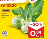 Kohlrabi im Angebot bei Netto Marken-Discount in Gotha Kohlrabi Angebote von HEIMAT bei Netto Marken-Discount Gotha für 0,34 €