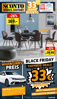 Aktueller Sconto SB Prospekt "BLACK FRIDAY TIEFPREIS-DEALS" Seite 1 von 8 Seiten für Oststeinbek