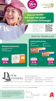 Aktueller mea - meine apotheke Prospekt "Unsere Juli-Angebote" für Munderkingen Aktueller mea - meine apotheke Prospekt für Munderkingen mit Seiten