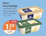 Sooo Buttrig mit Vitamin B12 im V-Markt Prospekt Sooo Buttrig mit Vitamin B12 von Rama im aktuellen V-Markt Prospekt für 1,29 €