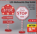 LED-Weihnachts Stop Schild im aktuellen Zimmermann Prospekt