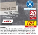Laminat Dolomit Angebote von toom bei toom Baumarkt Singen für 44,82 €