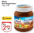 Nuss-Nougat Creme im Angebot bei GLOBUS in Jena Nuss-Nougat Creme Angebote von MinusL bei GLOBUS Jena für 2,99 €