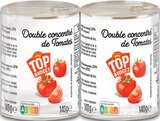 Double concentré de tomates - Top Budget - Intermarché Hyper à Quimper Double concentré de tomates - Top Budget en promo chez Intermarché Hyper Quimper à 1,28 €