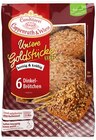 Unsere Goldstücke 6 Dinkelbrötchen von Coppenrath & Wiese im aktuellen REWE Prospekt für 2,22 €