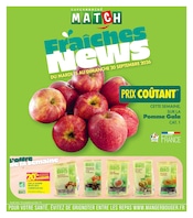 Prospectus Supermarchés Match à Tourcoing, "Fraîches News", 4 pages de promos valables du 15/09/2026 au 20/09/2026