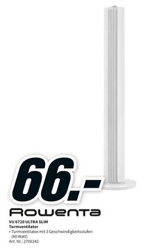 Ventilator von Rowenta im aktuellen Media-Markt Prospekt für 66€