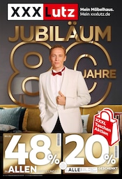 Aktueller XXXLutz Möbelhäuser Möbel & Einrichtung Prospekt in Obermaiselstein und Umgebung, "JUBILÄUM" mit 32 Seiten, 20.12.2025 - 04.01.2026