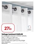Voilage tamisant KAOLIN en promo chez Weldom Valenciennes à 27,90 €