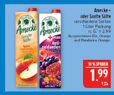 Sanfte Säfte Apfel naturtrüb im Angebot bei Marktkauf in Altenburg Sanfte Säfte Apfel naturtrüb Angebote von Amecke bei Marktkauf Altenburg für 1,99 €
