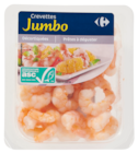 Crevettes cuites décortiquées Jumbo ASC - CARREFOUR en promo chez Carrefour Villeurbanne à 3,39 €