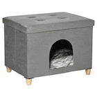 Katzenhaus im POCO Prospekt PawHut Katzenhaus grau Polyester B/H/L: ca. 45x44,5x60 cm im aktuellen POCO Prospekt für 48,99 €
