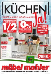 Möbel Mahler Siebenlehn Möbel & Einrichtung Prospekt der aktuellen Woche mit 16 Seiten, gültig von 04.02.2026 bis 03.03.2026, in Hoyerswerda und Umgebung Aktueller Möbel Mahler Siebenlehn Möbel & Einrichtung Prospekt in Hoyerswerda und Umgebung, "KÜCHEN KAUFT MAN BEI MÖBEL MAHLER" mit 16 Seiten, 04.02.2026 - 03.03.2026