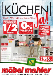 Möbel Mahler Siebenlehn Prospekt KÜCHEN KAUFT MAN BEI MÖBEL MAHLER mit 16 Seiten