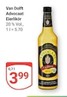 Aktuelles Advocaat Eierlikör Angebot bei GLOBUS in Braunschweig ab 3,99 €
