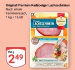 Original Premium Radeberger Lachsschinken Angebote von Radeberger bei GLOBUS Plauen für 2,49 €