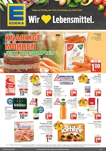 EDEKA Dresden Prospekt der aktuellen Woche, gültig von 23.02.2026 bis 28.02.2026 Aktueller EDEKA Dresden Prospekt "Wir lieben Lebensmittel!" mit 4 Seiten