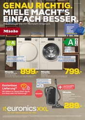 Aktueller EURONICS Elektromarkt Prospekt in Schlaubetal und Umgebung, "GENAU RICHTIG. MIELE MACHT'S EINFACH BESSER." mit 4 Seiten, 14.05.2025 - 25.05.2025