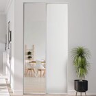 Lot de 2 portes de placard coulissantes blanches avec miroir 180 x 250 cm - Optimum en promo chez Castorama Mérignac à 159,00 €