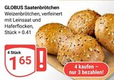 Aktuelles Saatenbrötchen Angebot bei GLOBUS in Mannheim ab 1,65 €