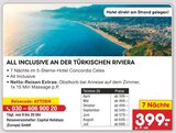 Korb im Netto Marken-Discount Prospekt 7 Nächte im 5-Sterne-Hotel Concordia Celes im aktuellen Netto Marken-Discount Prospekt für 399,00 €