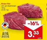 Netto Marken-Discount - Rinder-Filet Angebot im Prospekt Rinder-Filet bei Netto Marken-Discount im Prospekt "" für 3,33 €
