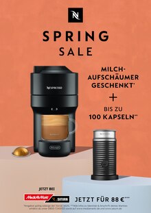 Aktueller Nespresso Prospekt "Spring Sale" mit 2 Seiten