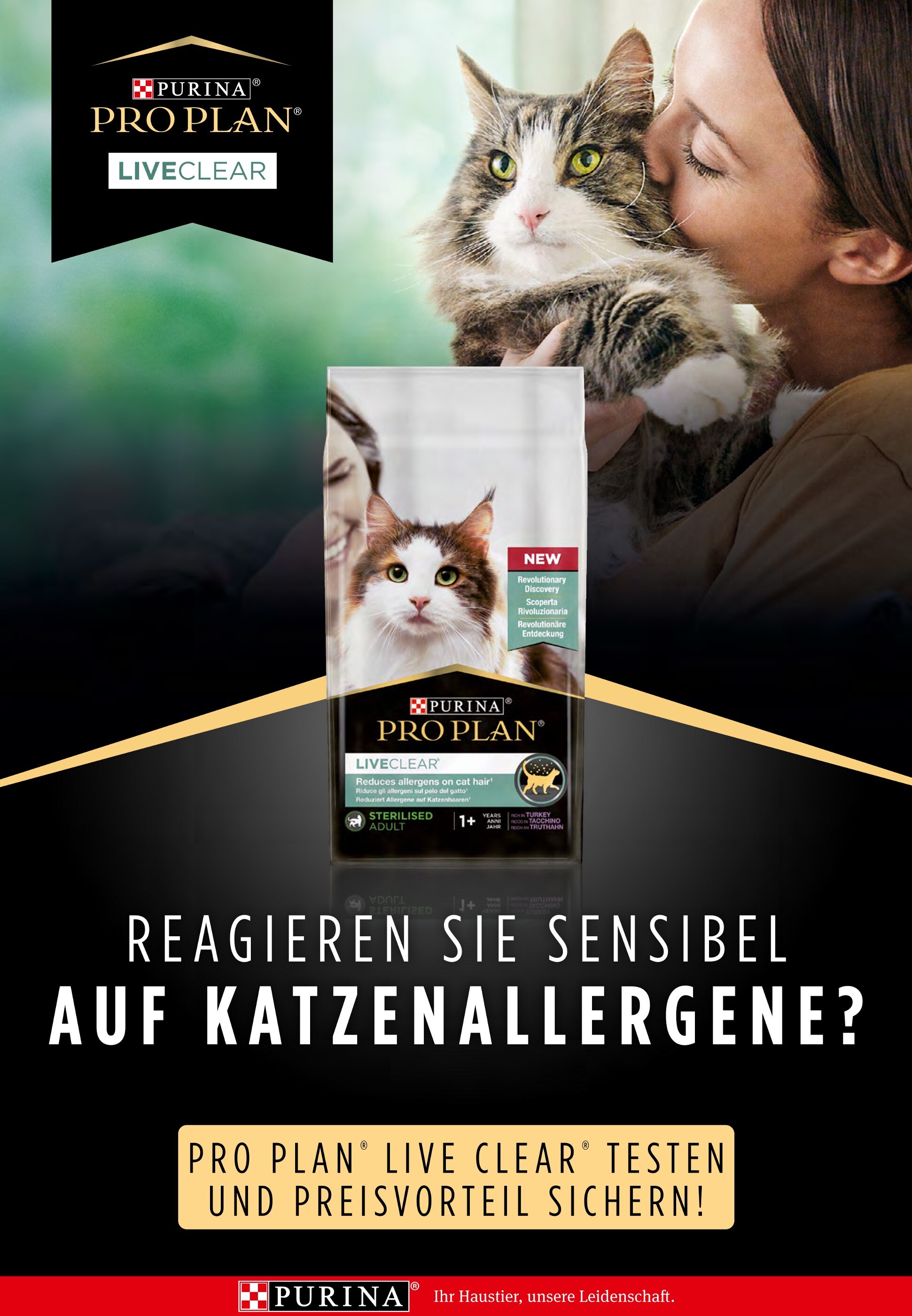 PRO PLAN LiveClear Prospekt für Soest mit 3 Seiten PRO PLAN LiveClear Prospekt für Soest: "Reagieren Sie sensibel auf Katzenallergene?", 3 Seiten, 17.09.2021 - 30.09.2021