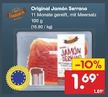 Original Jamón Serrano im Angebot bei Netto Marken-Discount in Karlsruhe Original Jamón Serrano Angebote bei Netto Marken-Discount Karlsruhe für 1,69 €