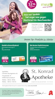 mea - meine apotheke Prospekt Unsere Oktober-Angebote mit 4 Seiten