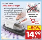 Akku-Milbensauger im Angebot bei Netto Marken-Discount in Remscheid Akku-Milbensauger Angebote von CLEANmaxx bei Netto Marken-Discount Remscheid für 14,99 €