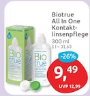 All In One Kontaktlinsenpflege von Biotrue im aktuellen budni Prospekt für 9,49 €